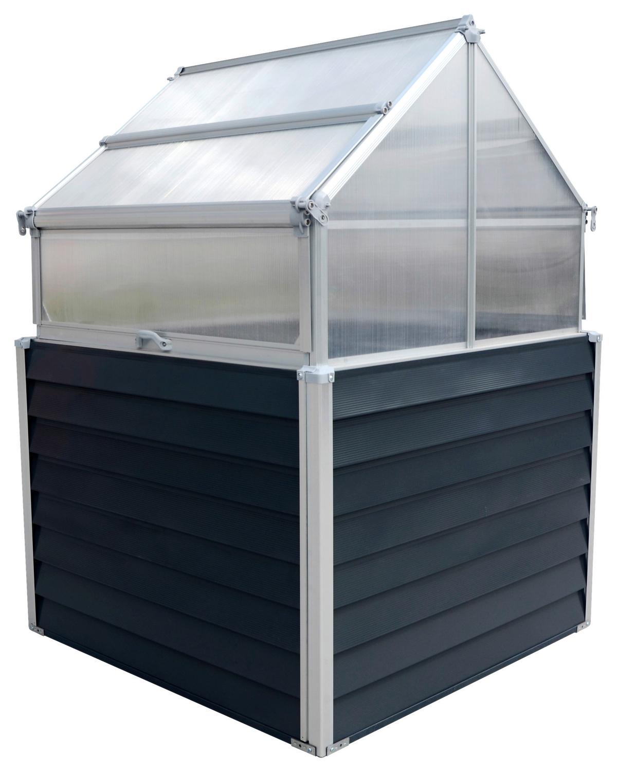 Hochbeet Hochbeet Store & Grow - Anthrazit, Basics, Metall (120/169/120cm)