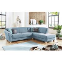 Ecksofa Gotland hellblau, 257x121 cm - Naturfarben/Hellblau, KONVENTIONELL, Textil (257/212cm) - Sit & More