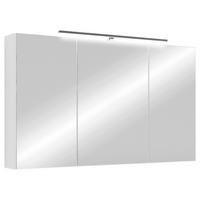 Spiegelschrank Spree Weiß B: 100 Cm - Weiß, MODERN, Glas/Holzwerkstoff (100/60/20cm) - MID.YOU