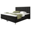 Boxspringbett 180x200 Cm Köln Plus - Silberfarben/Schwarz, KONVENTIONELL, Textil (180/115/210cm) - MID.YOU