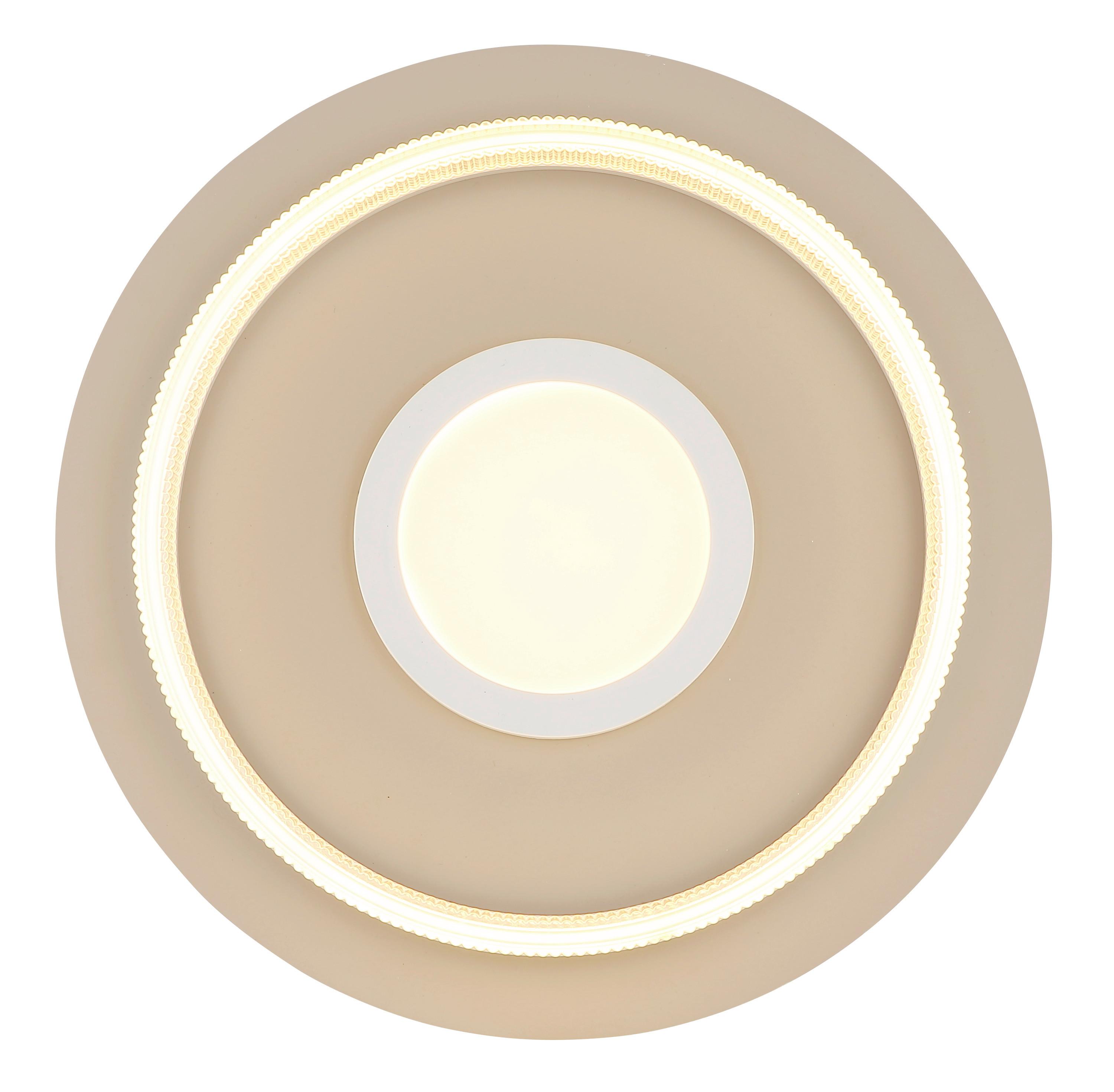 Led Mennyezeti Lámpa Charlen - áttetsző/homokszínű, Basics, műanyag/fém (40/8,5cm) - Luca Bessoni