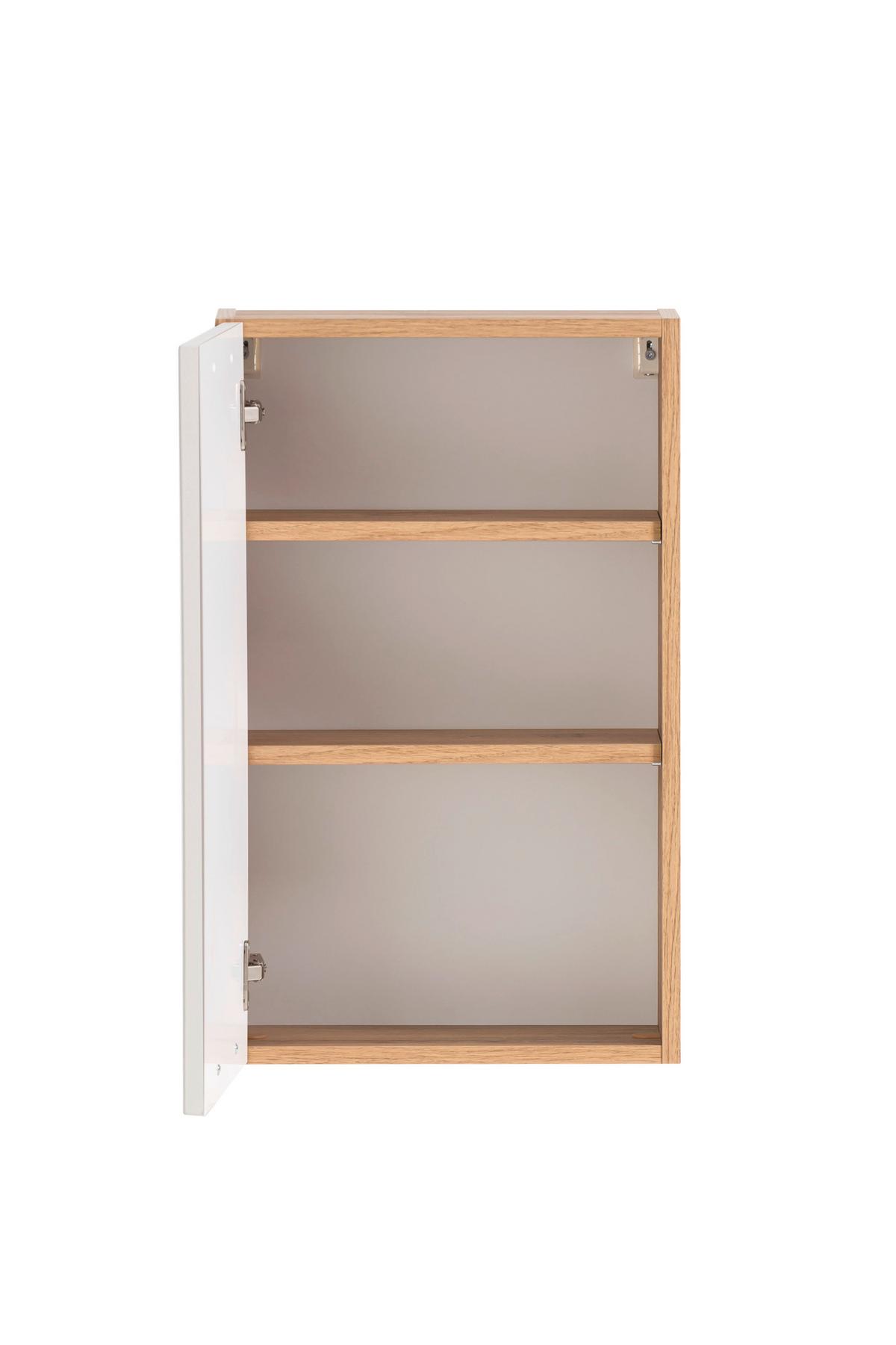 ZÁVESNÁ SKRINKA ELMAU -EXKLUSIV- - čierna/biela, Romantik / Landhaus, kov/kompozitné drevo (40/64/20cm)