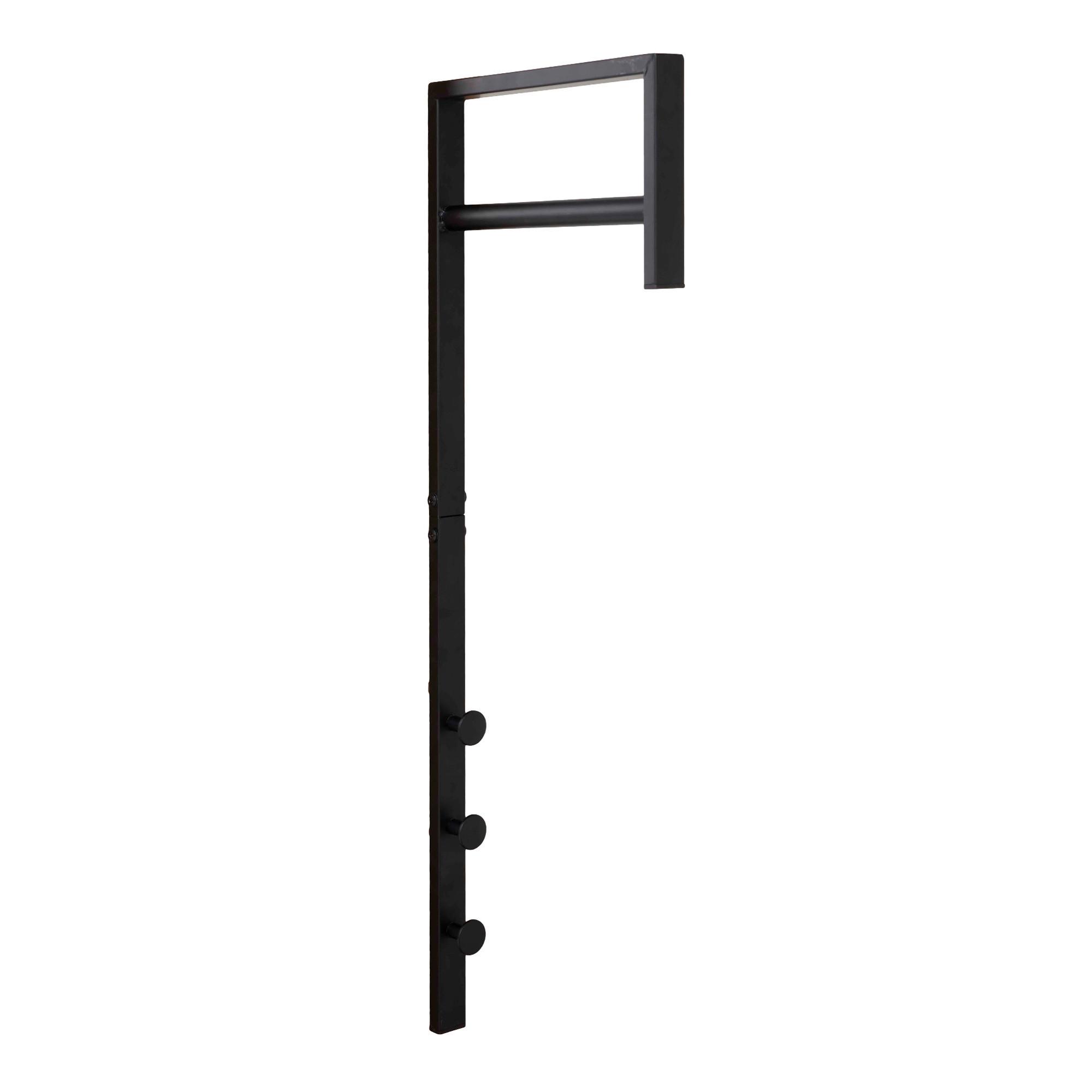 Garderobenpaneel Trento Schwarz B: 3 cm - Schwarz, Design, Metall (3/82/30cm)