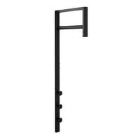 Garderobenpaneel Trento Schwarz B: 3 cm - Schwarz, Design, Metall (3/82/30cm)
