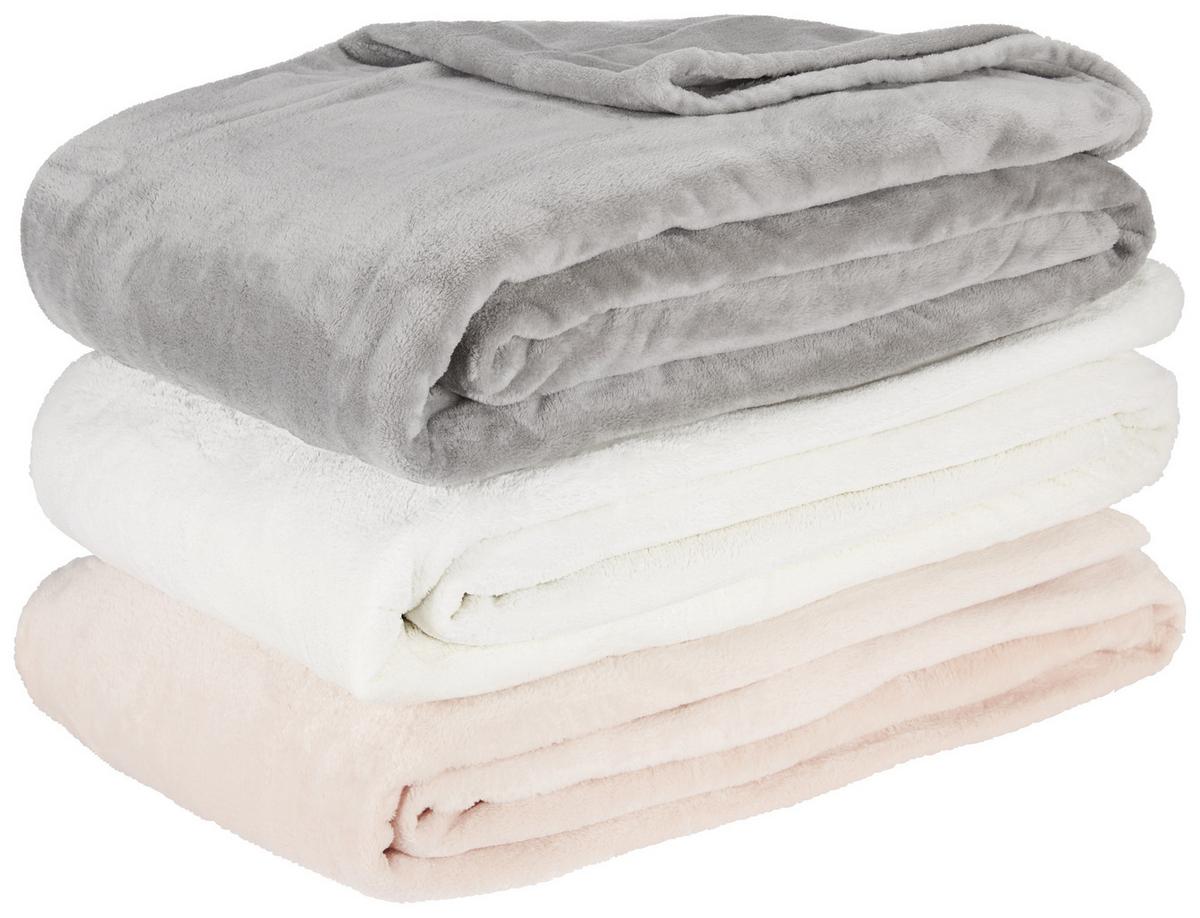 MÄKKÁ DEKA Michael XXL, 220/240cm, biela - biela, textil (220/240cm) - Modern Living