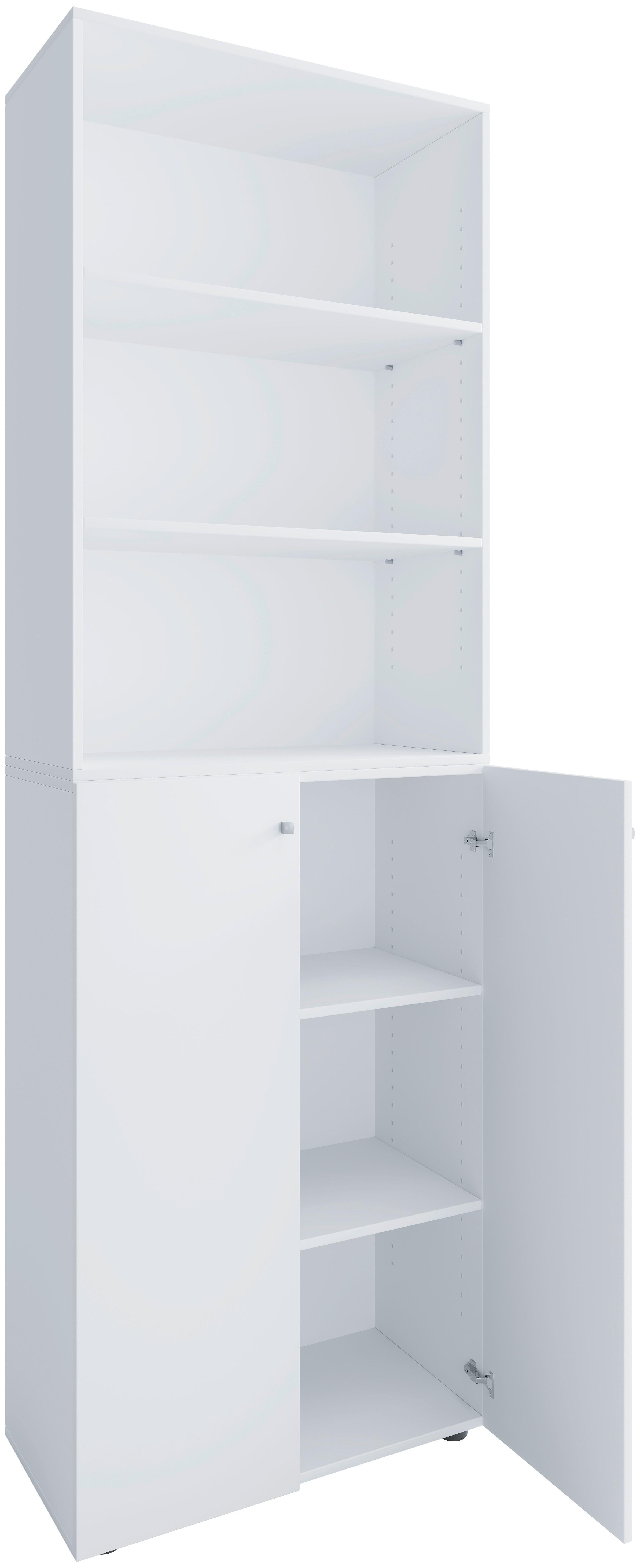 Aktenschrank Lona Weiß B: 70 cm - Weiß, Design, Holzwerkstoff (70/220/39cm) - MID.YOU