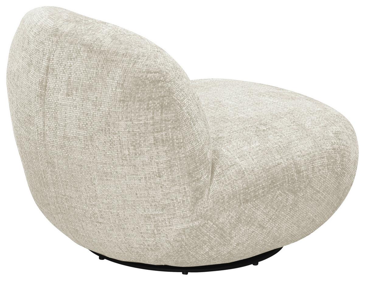 Sessel Chris Beige B: 85 cm - Beige/Schwarz, MODERN, Textil (85/70/99cm) - MID.YOU