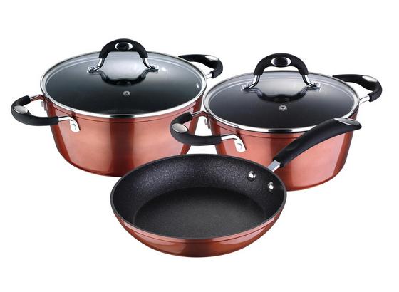 Kochtopfset Bg-6235-Cp - Transparent/Schwarz, Basics, Glas/Kunststoff (3.6kg) Kochtopfset Bg-6235-Cp - Transparent/Schwarz, Basics, Glas/Kunststoff (3.6kg)