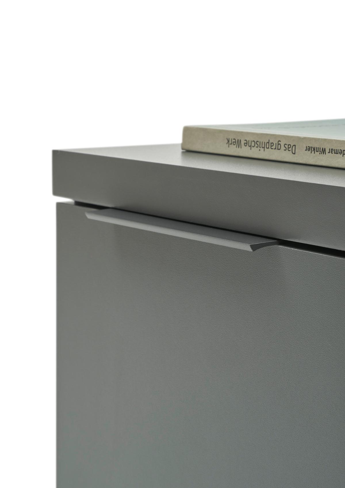 COUCHTISCH Enna Grau L: 80cm - Grau, Design, Holzwerkstoff (80/35/80cm) - MID.YOU
