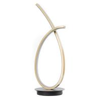 Led-tischleuchte 5048/l - Goldfarben/Schwarz, Design, Metall (14/14/43cm)