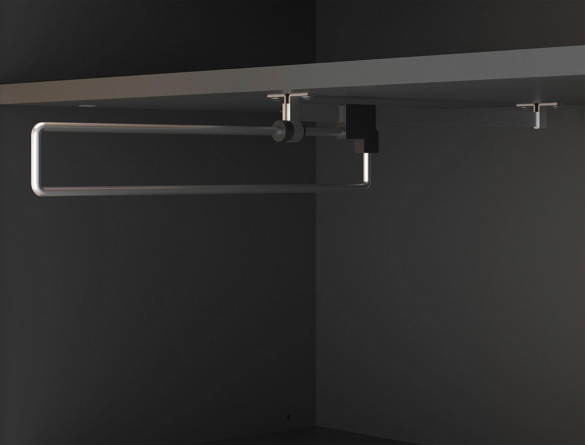 Garderobenschrank Turino Eiche Artisan Dekor B: 65 Cm - Eichefarben/Anthrazit, MODERN, Holzwerkstoff (65/196,5/40cm)