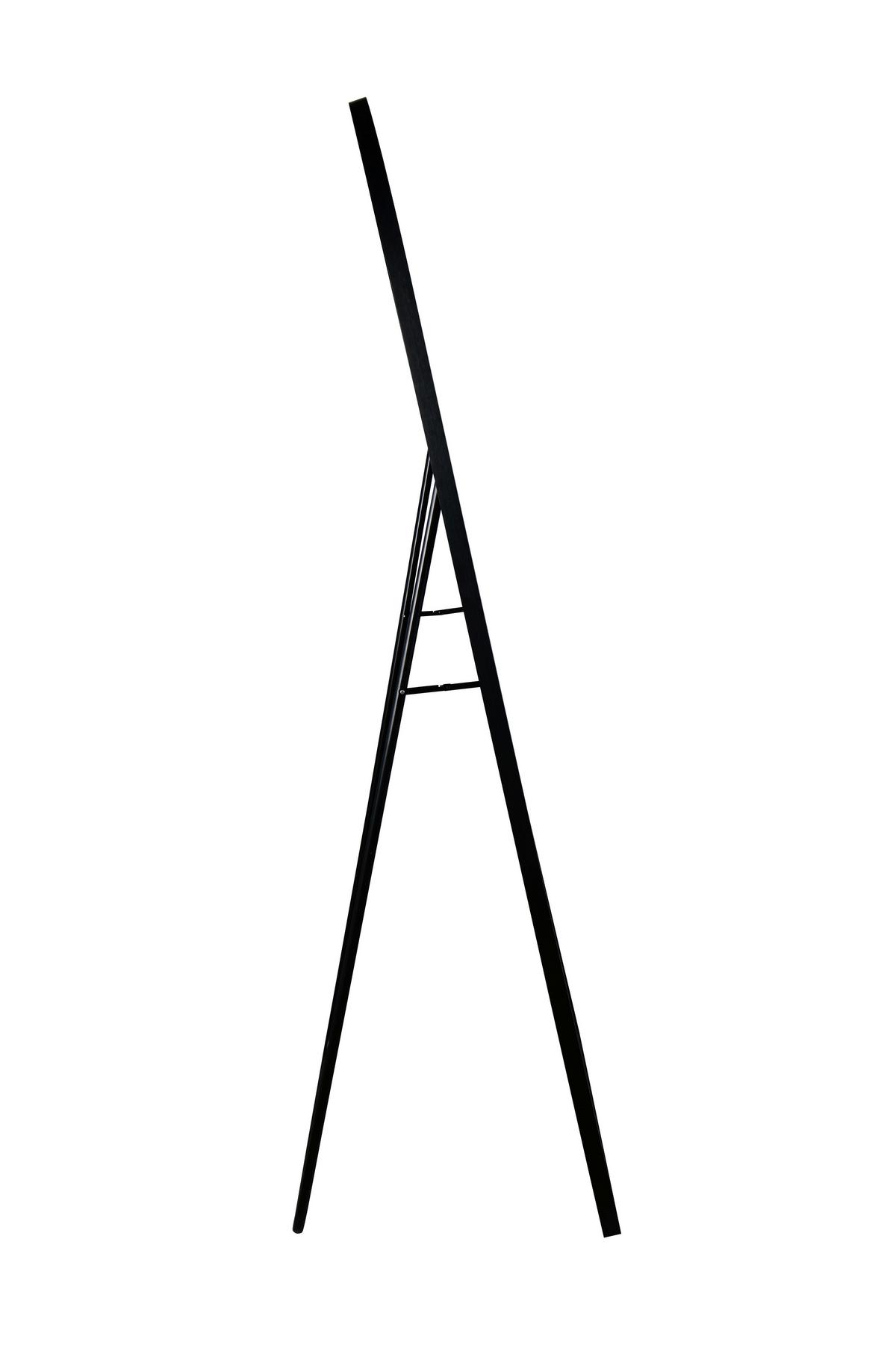 STOJACIE ZRKADLO BRITT - čierna, Modern, kov/sklo (70/170cm) - Mömax