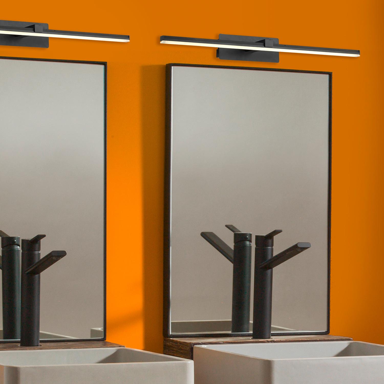 Badezimmer-wandleuchte 4987/apn - Schwarz, Design, Metall (60/7/13cm)