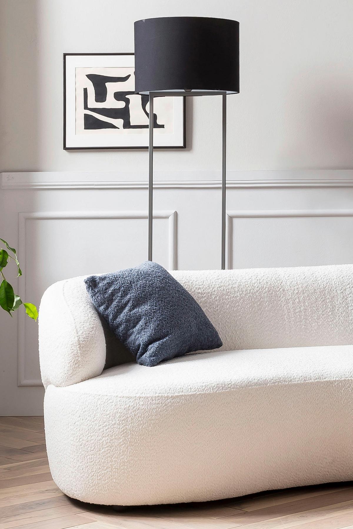 2-sitzer-sofa Weiß B: 170 Cm - Schwarz/Weiß, MODERN, Textil (170/70/95cm) - Livetastic