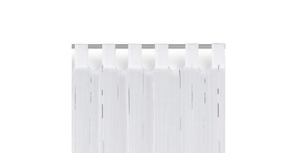 Vorhang Mit Schlaufen Und Band Arzu 140x255 Cm Braun/weiß - Braun/Weiß, MODERN, Textil (140/255cm) - Luca Bessoni