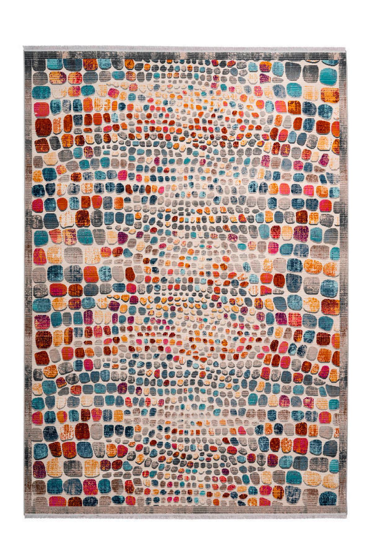 Webteppich Multicolor Anouk 80x150 cm - Multicolor, Design, Textil (80/150cm) - Kayoom