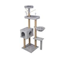 Škrabací strom pro kočky FELIX FELIX - šedá, Konvenční, karton/kompozitní dřevo (45/45/145cm) - Mömax