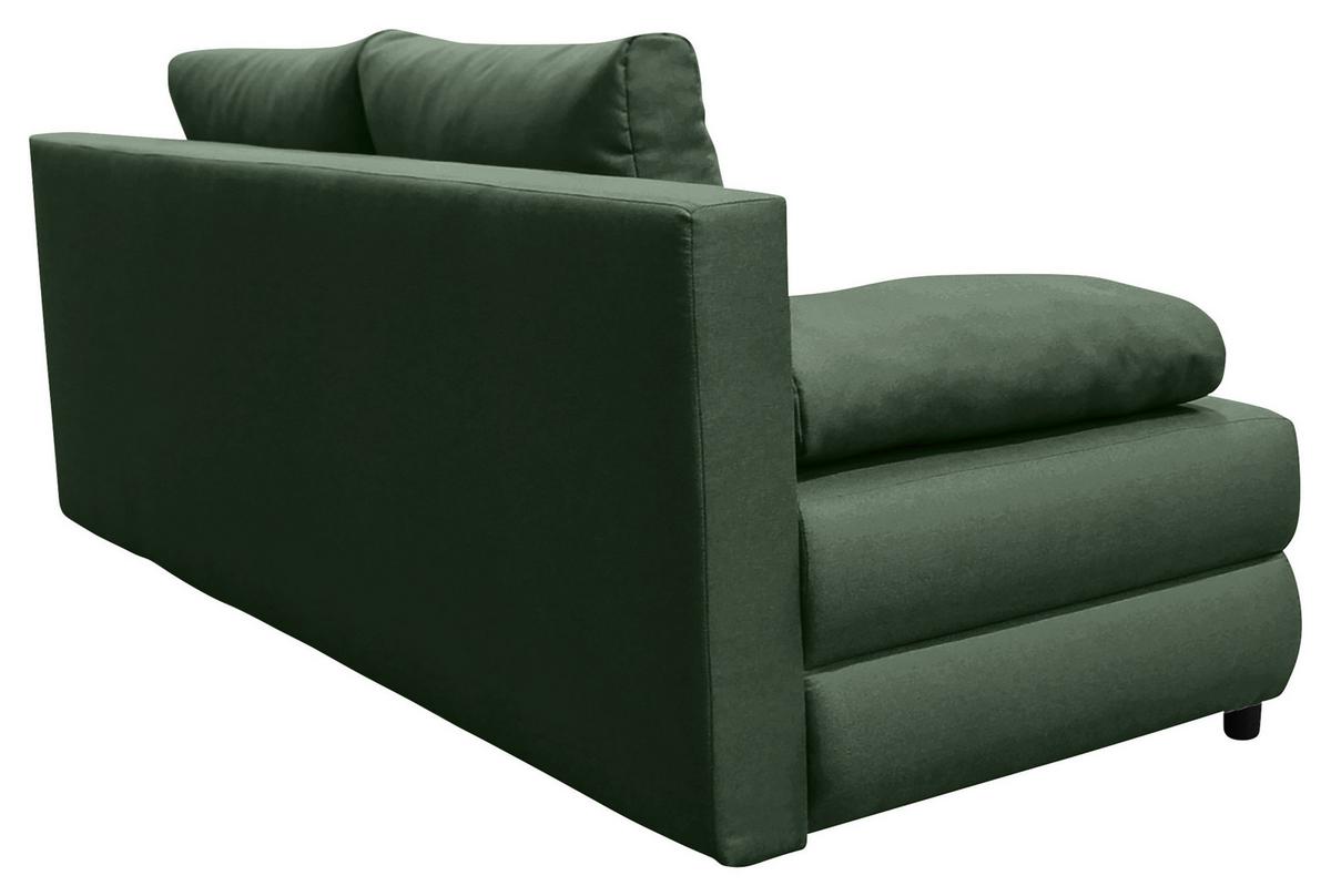 Schlafsofa Mela Grün B: 200 cm - Schwarz/Mintgrün, Design, Textil (200/88/87cm) - P & B