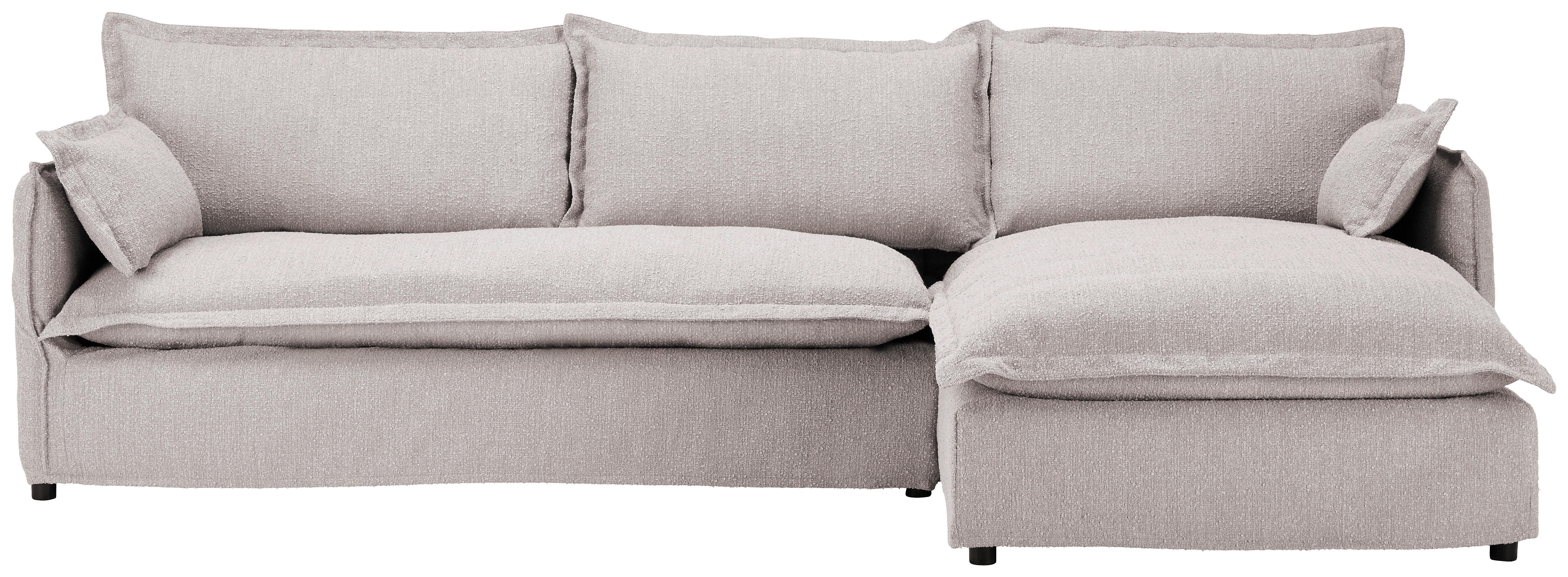 Ecksofa Toscana - Beige/Schwarz, Trend, Textil (295/165cm) - Livetastic