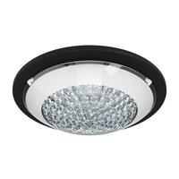 DECKENLEUCHTE 99356* ACOLLA 1 - Schwarz/Weiß, Design, Glas/Metall (29/8,5cm) - Eglo