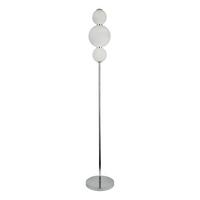 Led-stehleuchte Eu51021-3cc - Chromfarben/Weiß, Basics, Glas/Metall (25/151cm)