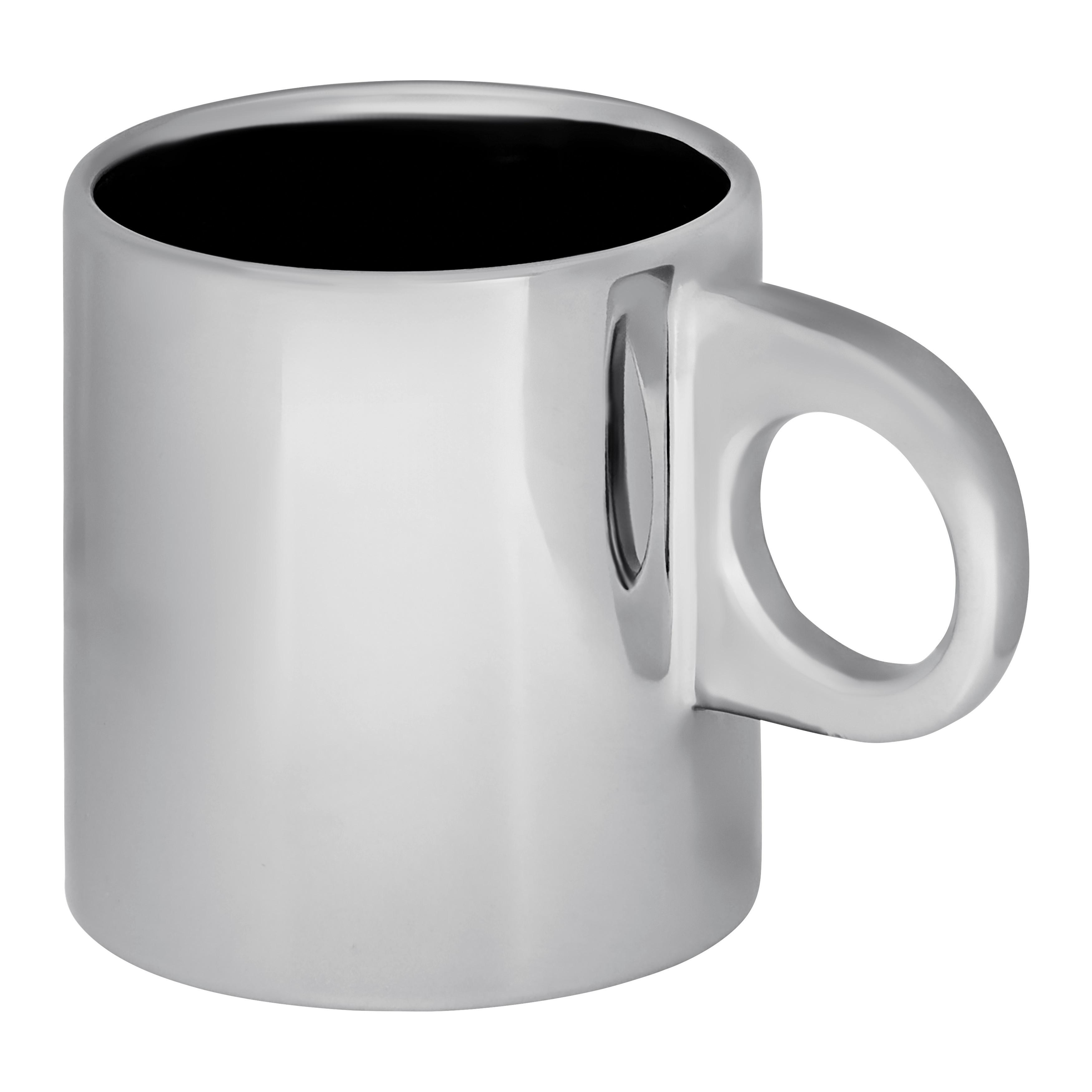 Hrnček na kávu 0,4 L - strieborná, Modern, keramika (14/9/10cm) - Mömax