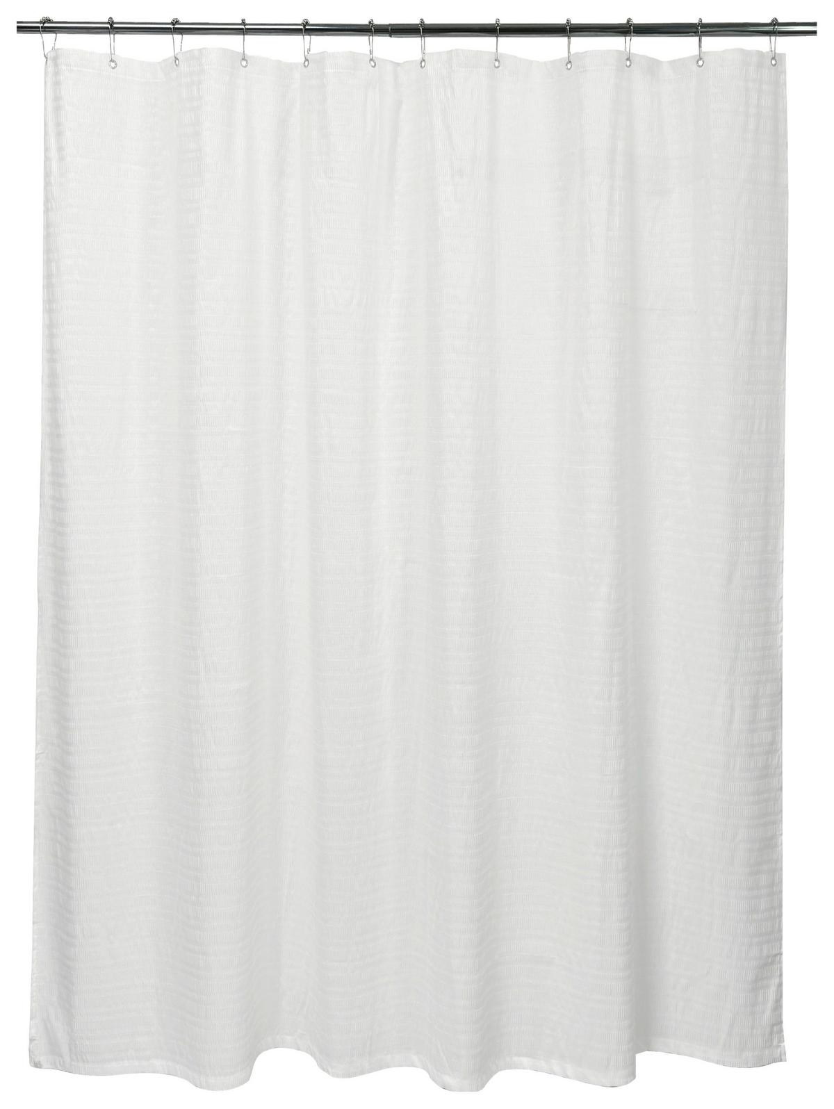 Duschvorhang Nora - Weiß, MODERN, Textil (180/200cm) - Luca Bessoni