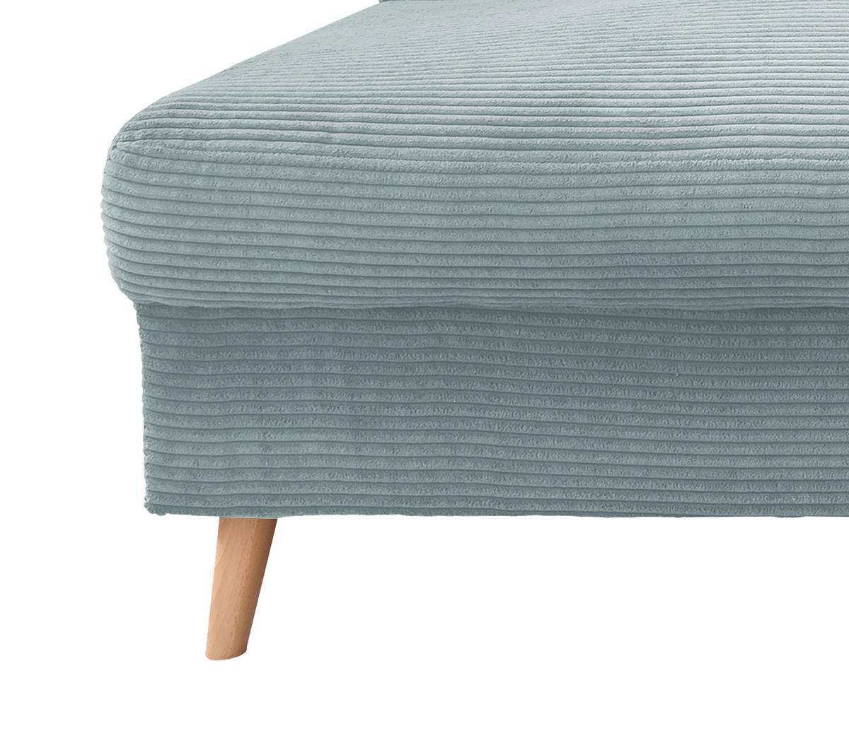 Wohnlandschaft Valentina - Naturfarben/Hellblau, KONVENTIONELL, Textil (200/301/150cm) - P & B