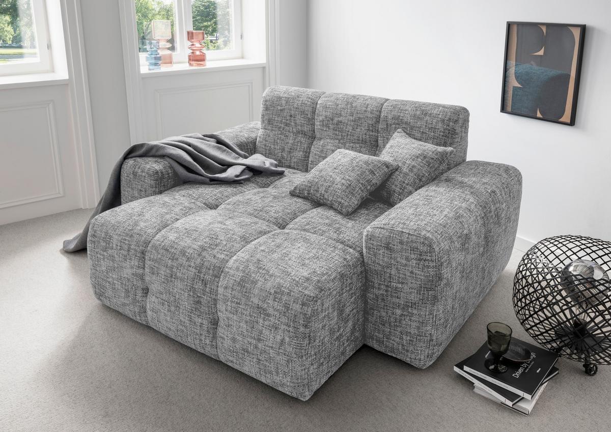 XXL-Sessel Bosco, Silberfarben B: 181 cm - Silberfarben, MODERN, Textil (181/87/155cm) - Livetastic