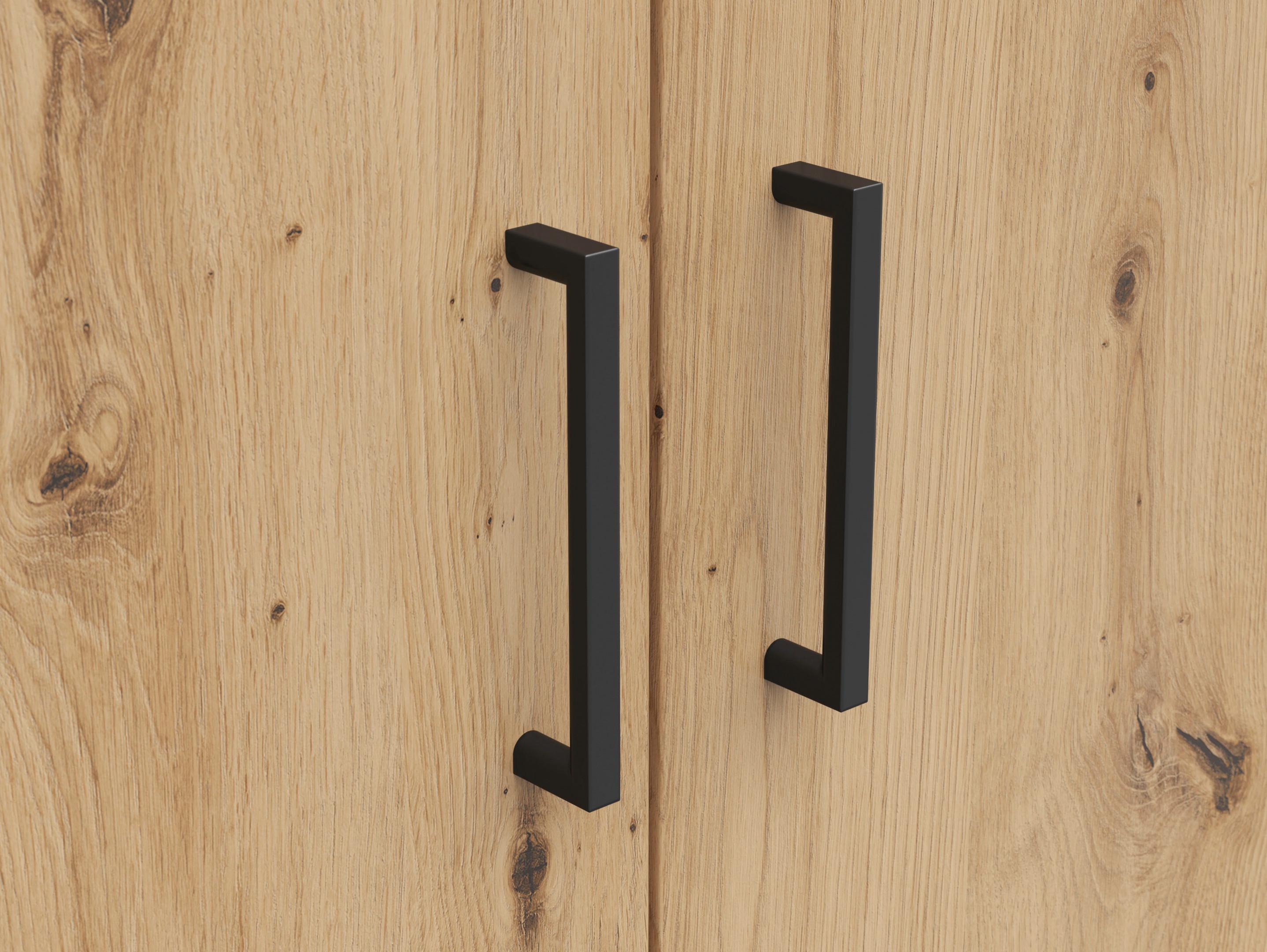 SKRIŇA MULTI 2 DOORS, S588-REG - čierna/dub artisan, Modern, kompozitné drevo/plast (80/147/40cm)