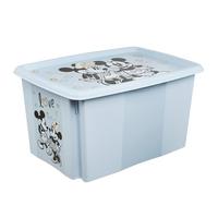 Dreh/Stapelbox 'Mickey' pastellblau groß - Pastellblau, MODERN, Kunststoff (55,5/40/30cm)