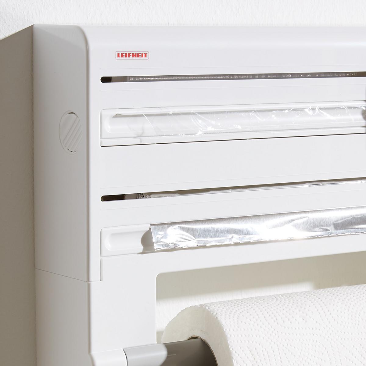 Küchenrollenhalter 3 in 1 Comfort Line, Wandmontage - Weiß, KONVENTIONELL, Kunststoff (42/10/27cm) - Leifheit