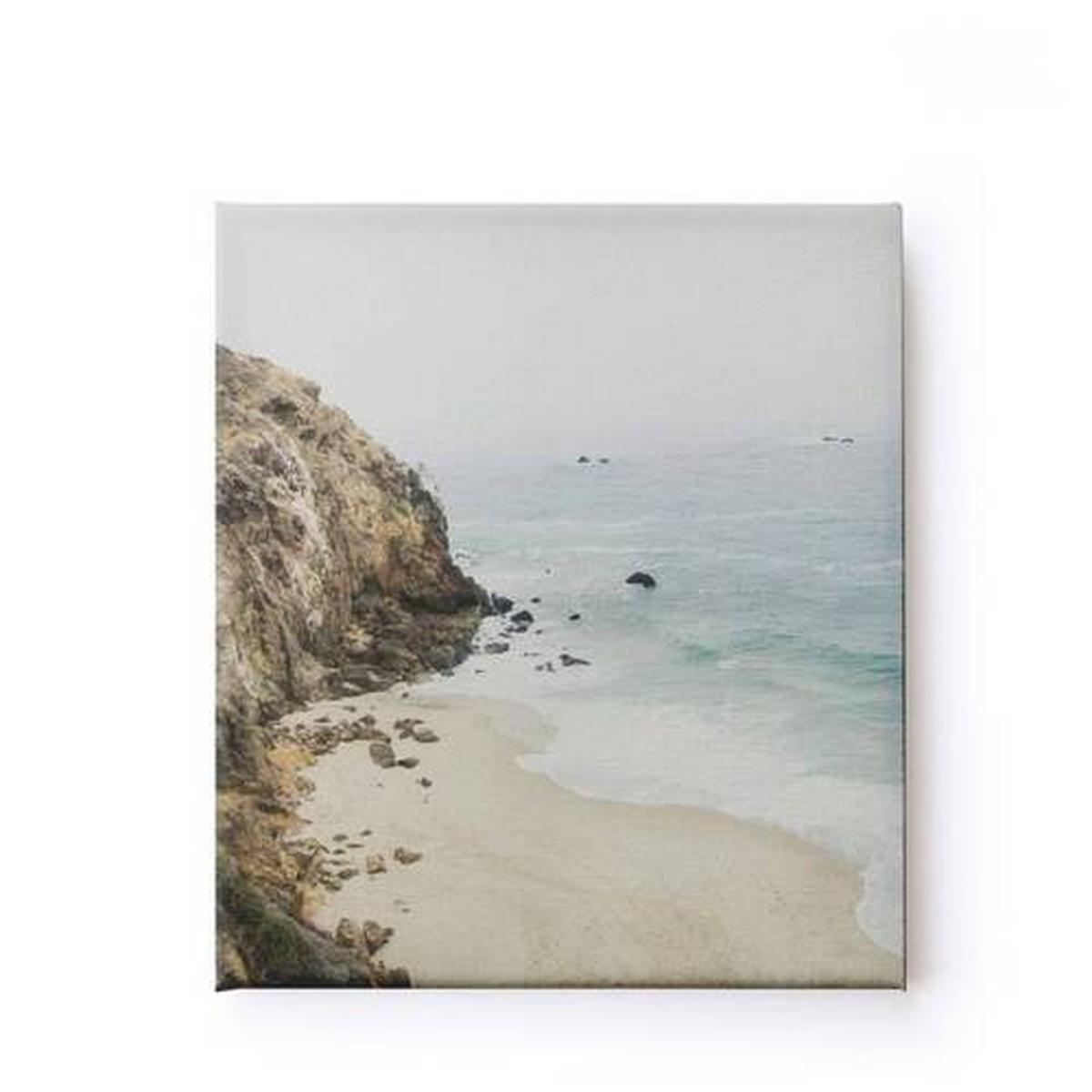 Leinwandbild Blick Aufs Meer - Multicolor, Basics, Wellpappe/Textil (80/60/2.5cm)