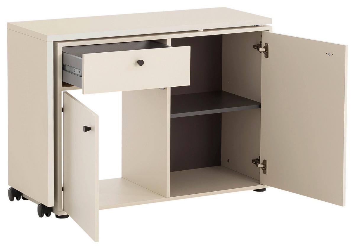 Schreibtischkombination Lovund, Beige B: 104,6 Cm - Beige, Design, Holzwerkstoff (104,6/75,3/39cm) - MID.YOU