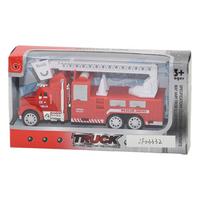 Spielzeugauto Feuerwehrauto mit Rückzug Ab 3 Jahren - Rot, Basics, Kunststoff (12/6/3,8cm)