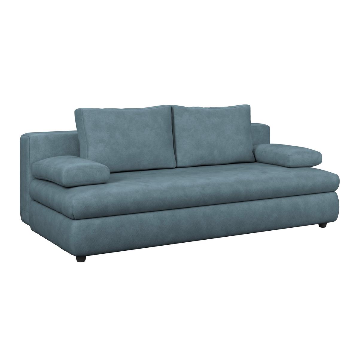 Schlafsofa Oslo Türkis, Lf: 200x140 cm - Türkis, Trend, Holz/Kunststoff (205/72/100cm)