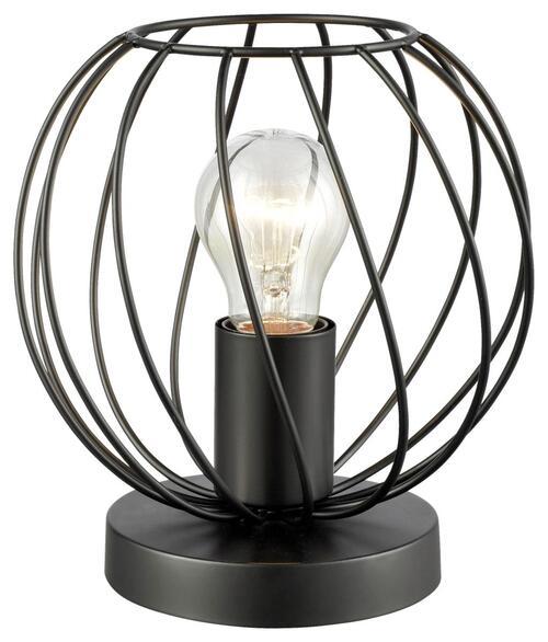 Stolní Lampa Ottula, 18/18,5cm, 40 Watt - černá, Moderní, kov (18/18,5cm) - Modern Living