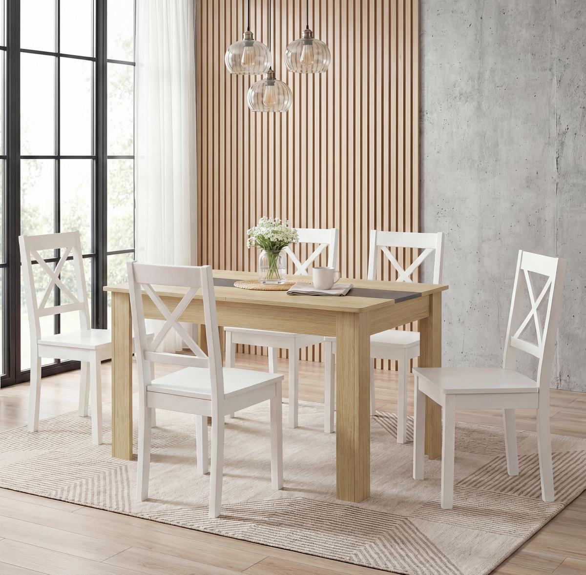 Esstisch Disalo Honigeiche L: 115cm - Honigeiche, MODERN, Holzwerkstoff (115/80/75cm) - MID.YOU