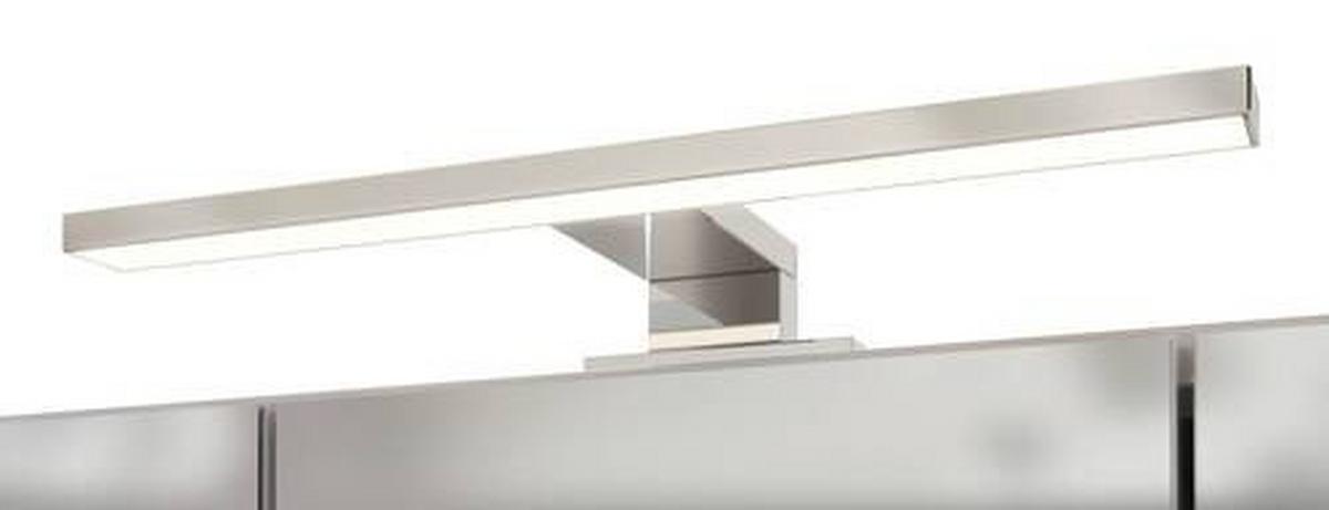 Badmöbel-Set 6-Tlg. inkl. LED Helsinki, Weiß/Eiche - Eichefarben/Weiß, KONVENTIONELL, Glas/Holzwerkstoff (160cm) - Held