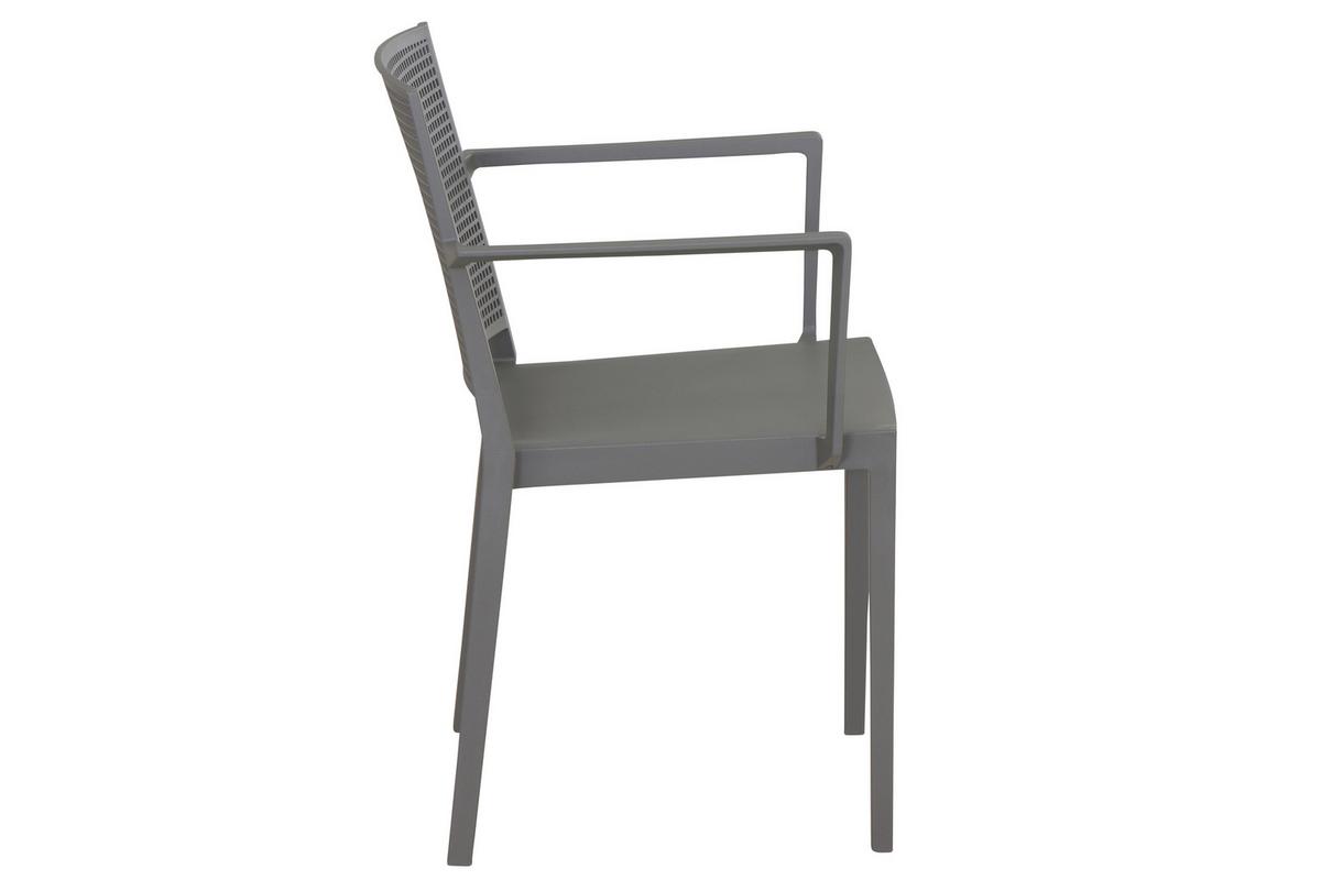 Stapelstuhl T20123 - Grau, Basics, Kunststoff (46/80/56cm) - Siena Garden