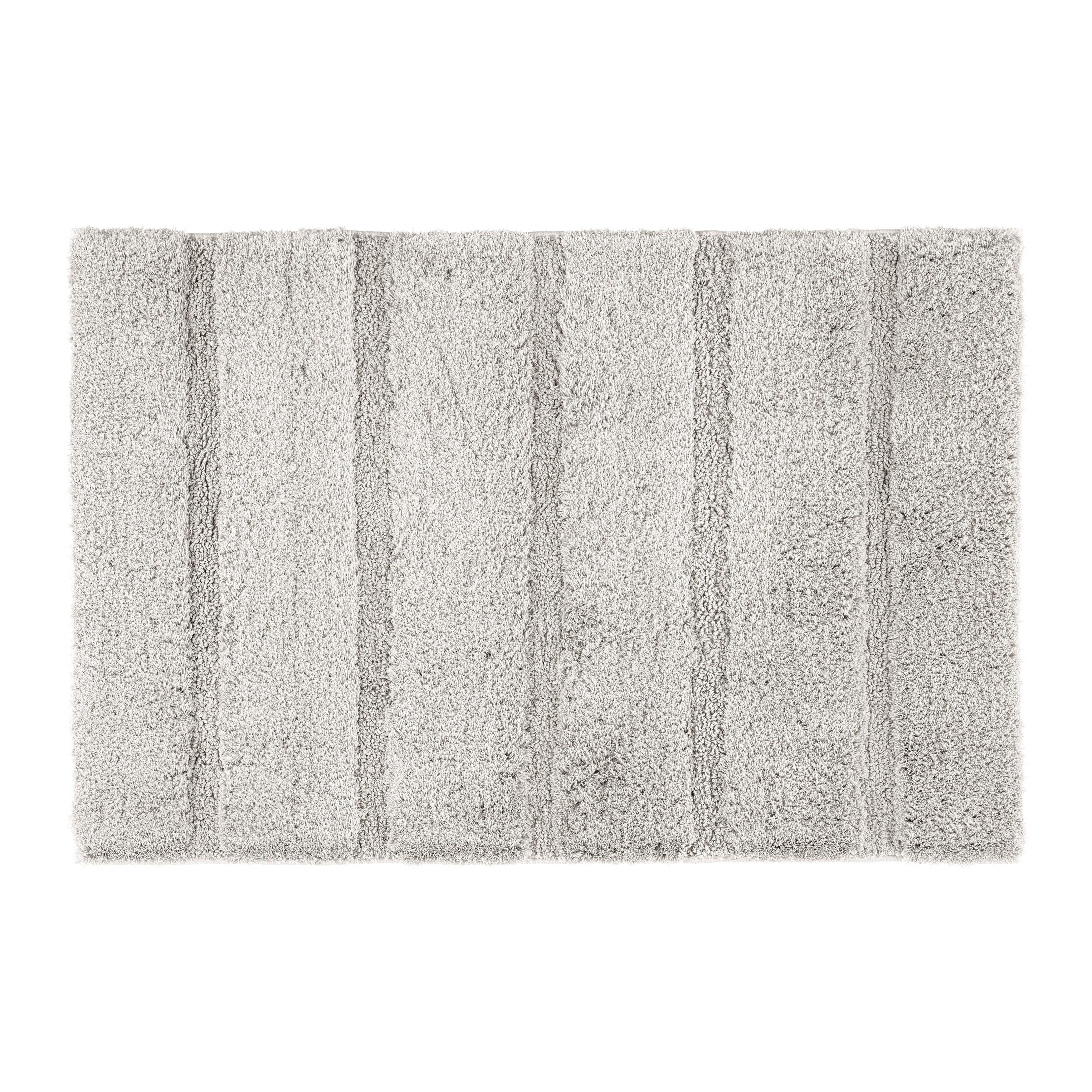 Kúpeľňová predložka Stripe, 60/90cm, strieborná - strieborná, Modern, textil (60/90cm) - Modern Living