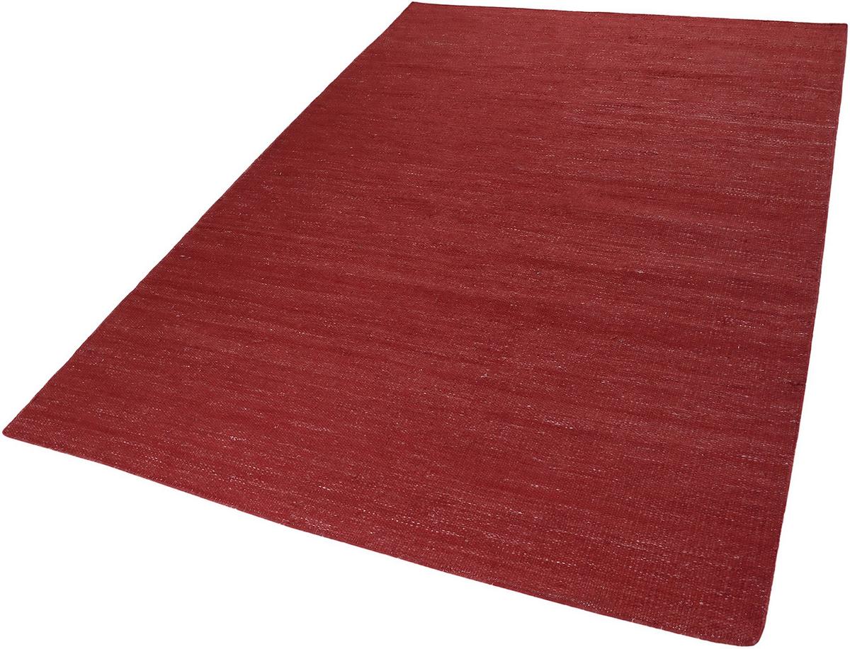 Handwebteppich Rot Baumwolle Rainbow Kelim 130x190 Cm - Rot, KONVENTIONELL, Textil (130/190cm) - Esprit
