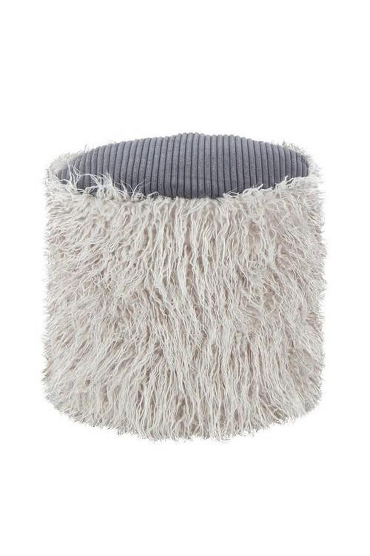 Pouf Kunststoff Hellgrau Dxh: 45x38 Cm - Hellgrau, Basics, Kunststoff (45/38/45cm) - Kayoom