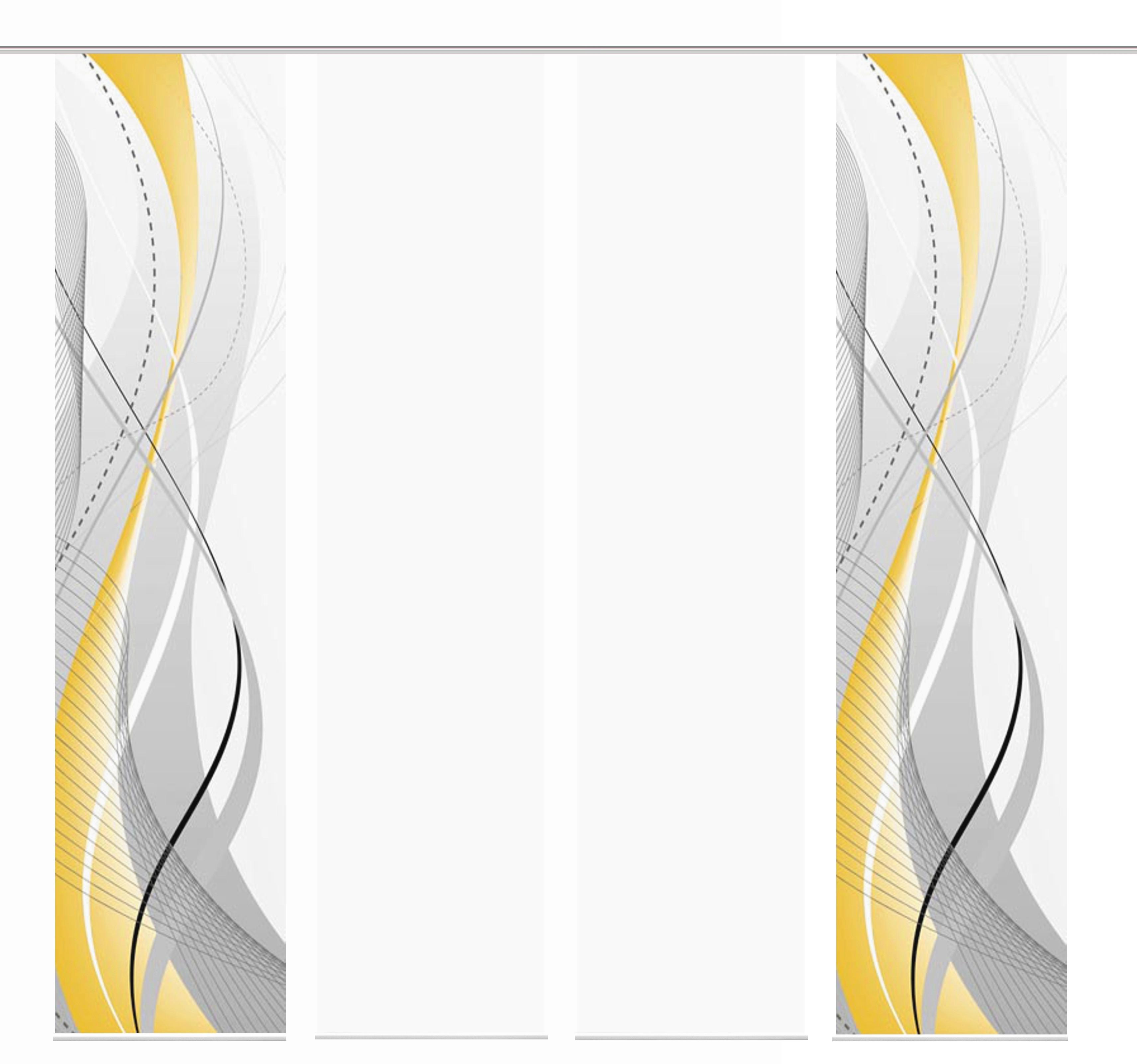 Flächenvorhang Gelb Hellgelb B: 60 cm - Gelb/Hellgelb, Design, Textil (60/245cm) - Schmidt W. Gmbh