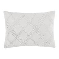DEKORAČNÍ POLŠTÁŘ CROSS - šedobéžová, textil (50/70cm) - Mömax