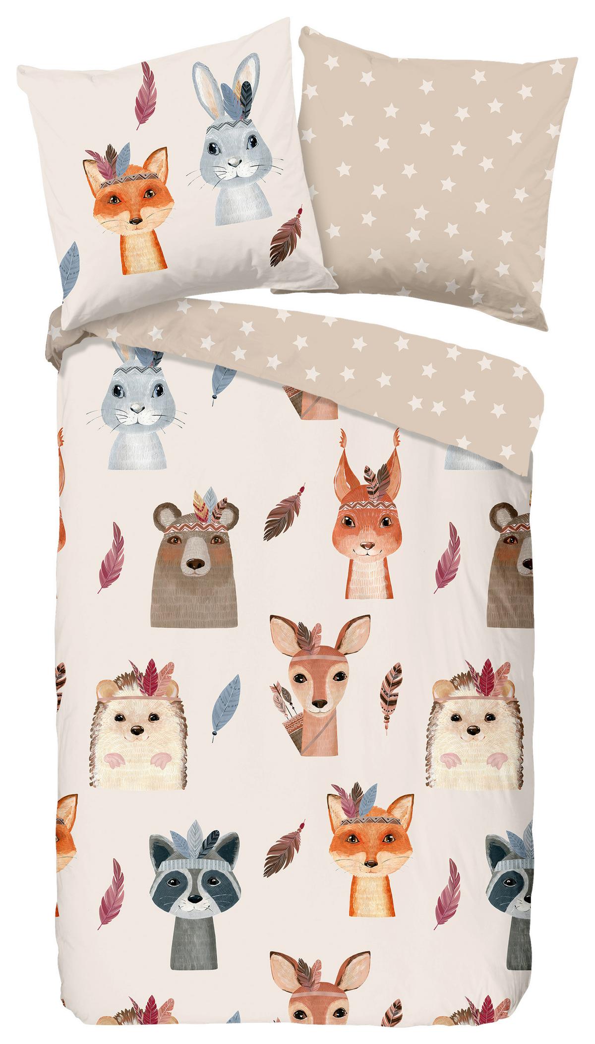 Jugendbettwäsche Rave Multicolor 135x200 Cm - Multicolor, Design, Textil (135/200cm)