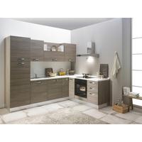 Eckküche Sofia 270x195 cm Silbereiche Dekor - Eiche grau/Magnolie, LIFESTYLE, Holzwerkstoff/Kunststoff (195/270cm) - MID.YOU