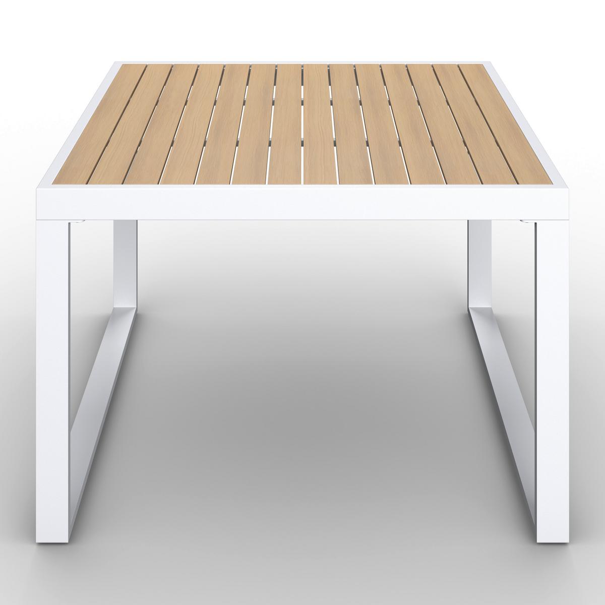 JEDÁLENSKÁ TERASOVÁ SÚPRAVA VENEYA - sivá/prírodná farba, Modern, kov/textil - Bessagi Garden