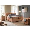Boxspringbett Carmen A Braun 180x200 Cm - Türkis/Braun, KONVENTIONELL, Holz/Holzwerkstoff (180/200cm) - James Wood
