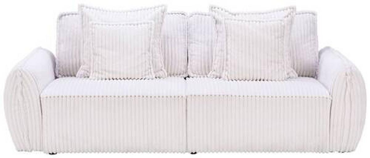 3-sitzer-sofa Corsico Beige - Beige/Schwarz, MODERN, Textil (235/87/114cm)